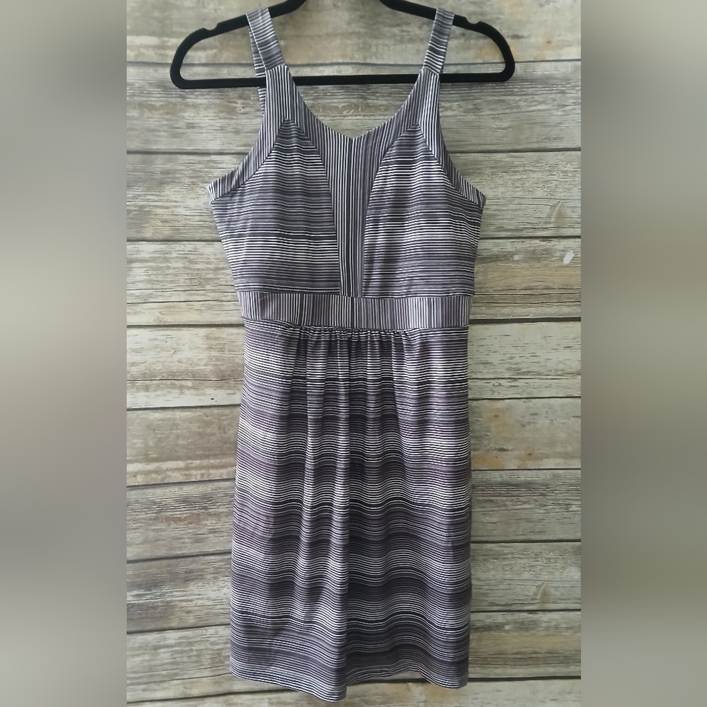 Chic Tehama Athleisure Dress, Stripes, Size M